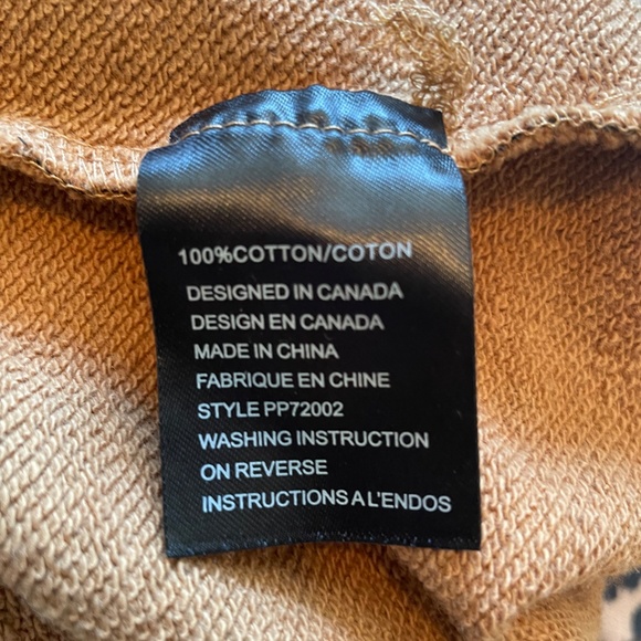 5 for $15  NWOT POPPY & PEONIES Leopard Print Sweatshirt Boxy Cropped Raw Edge - Picture 6 of 6